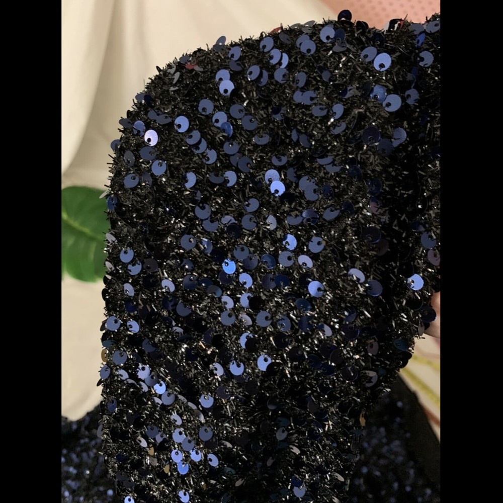 NEW IENNA for Mac Duggal Sequin Drape Back Gown - Picture 12 of 12